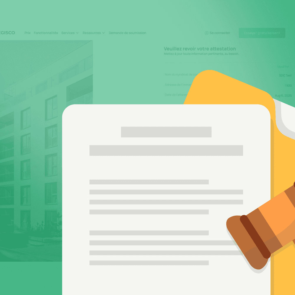 Attestation de l'état de la copropriété